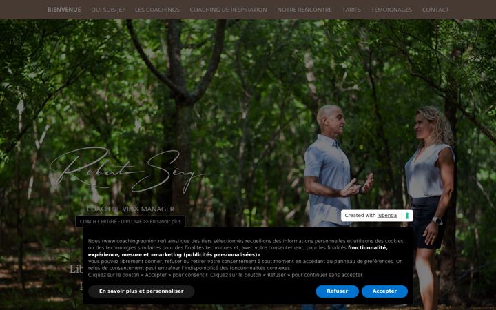 Screenshot of coachingreunion.re