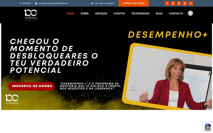 Screenshot of coachingsandrafelix.com