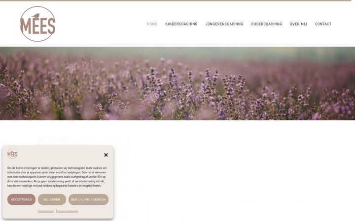 Screenshot van coachingspraktijkmees.nl
