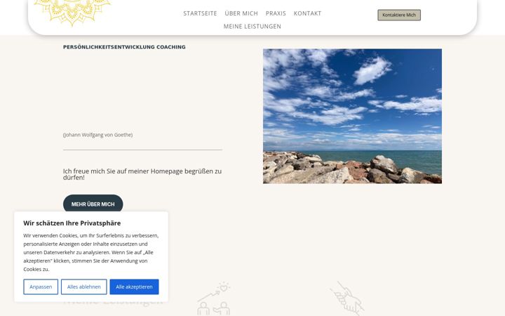 Screenshot of coachingstockinger.de
