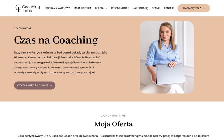 Screenshot of coachingtime.pl