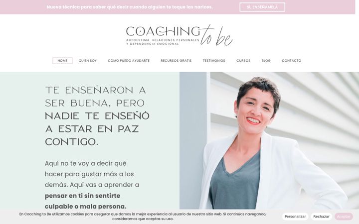 Screenshot of coachingtobe.es