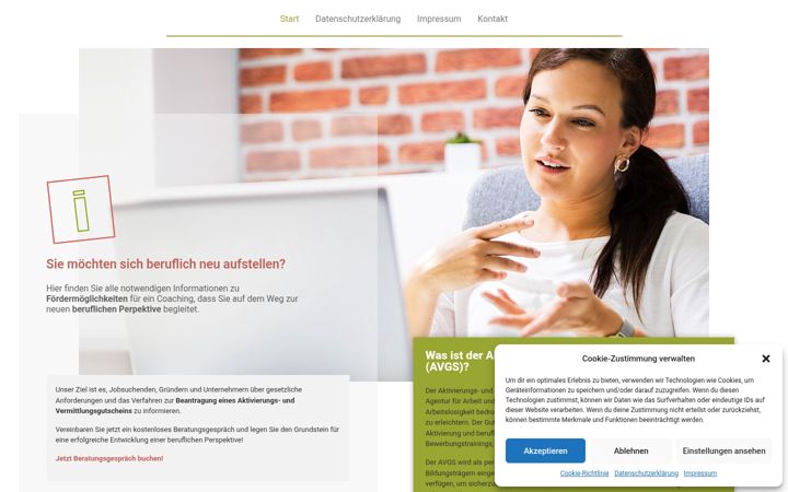 Screenshot of coachingundaktivierung.de