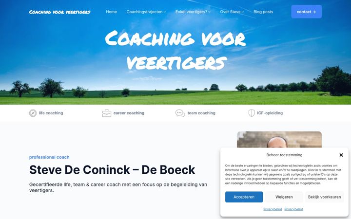 Screenshot of coachingvoorveertigers.be