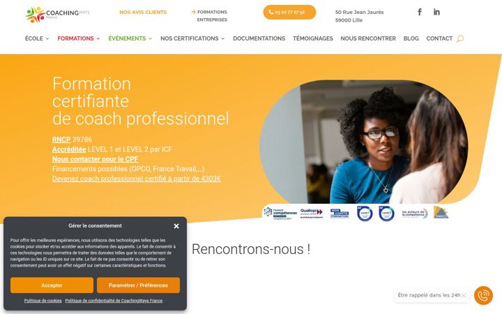 Screenshot of coachingways.fr
