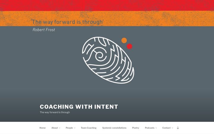 Zrzut ekranu coachingwithintent.co.uk