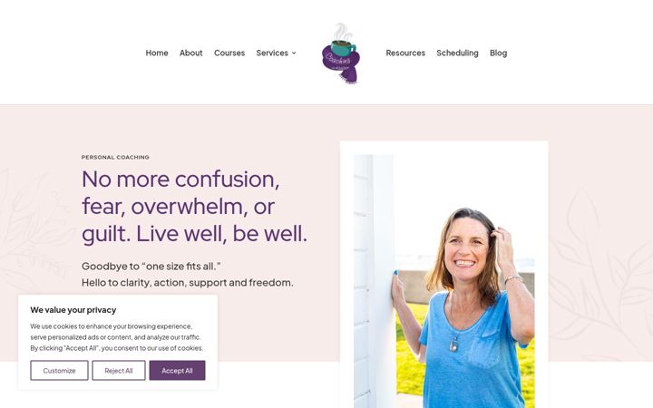 Screenshot ta' coachingwithkathleen.net