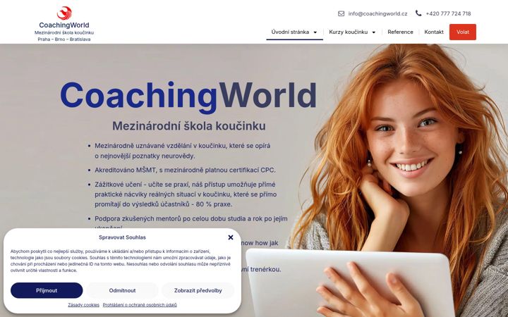 Screenshot του coachingworld.cz