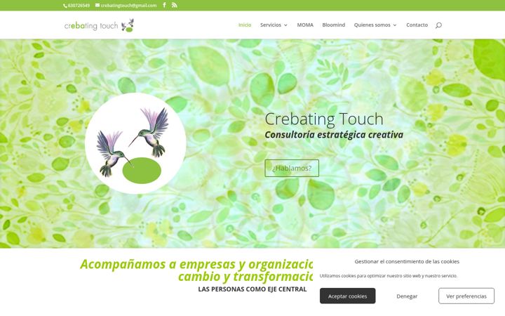 Screenshot of coachingycreatividad.com