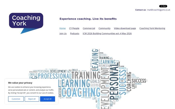 Zrzut ekranu coachingyork.co.uk
