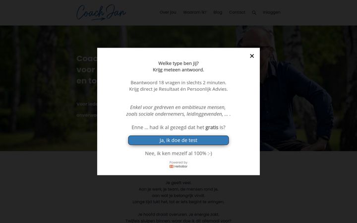 Screenshot of coachjan.be