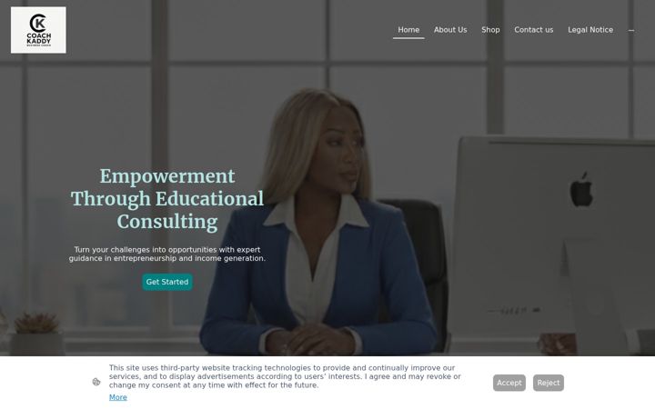 Screenshot of coachkaddy.com