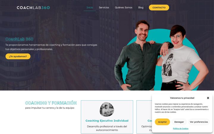 Screenshot of coachlab360.com