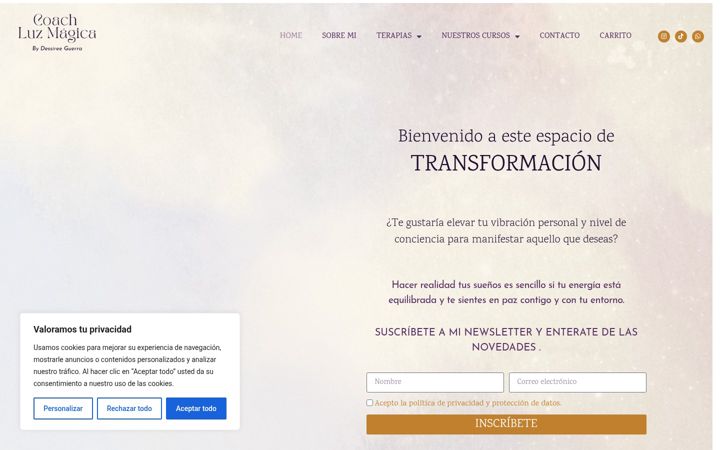 Screenshot of coachluzmagica.com