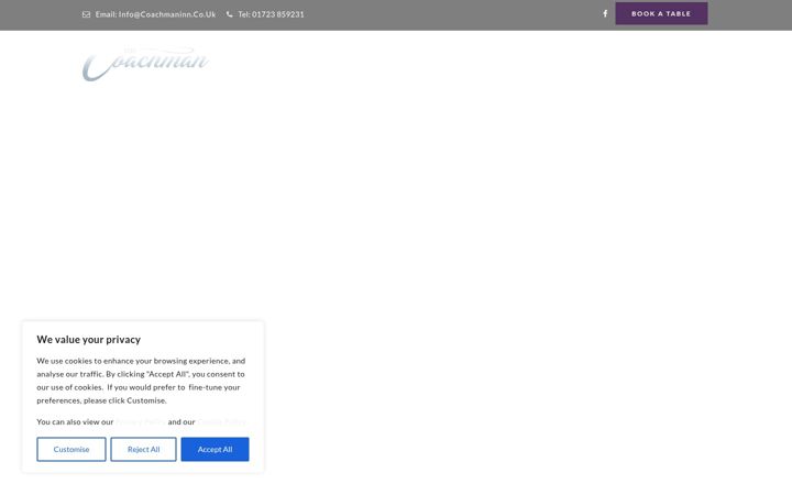 Screenshot of coachmaninn.co.uk