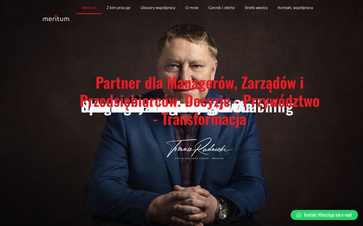 Snímek obrazovky coachmentor.pl