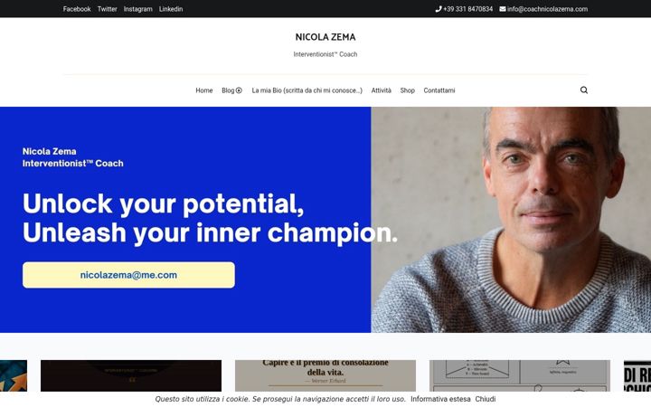 Screenshot of coachnicolazema.com