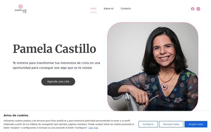 Screenshot of coachpamelacastillo.com