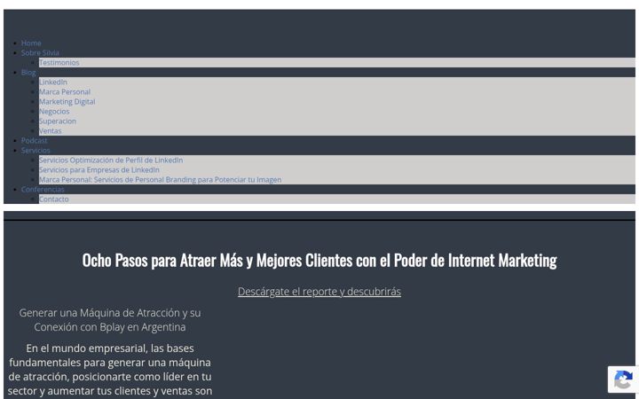 Screenshot of coachparaempresarias.com