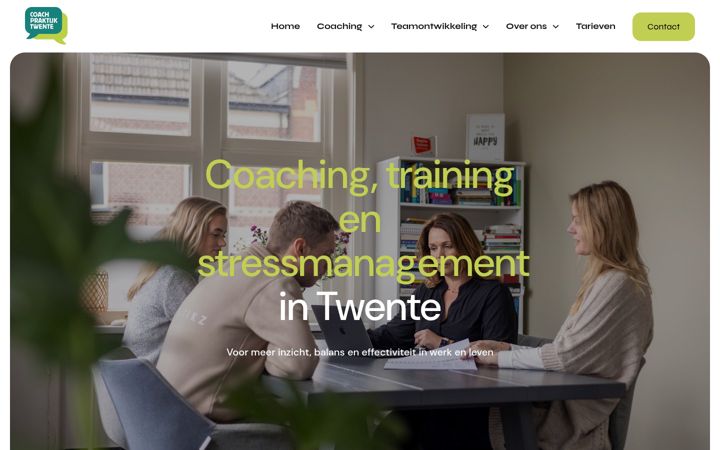 Ekrānuzņēmums no coachpraktijktwente.nl