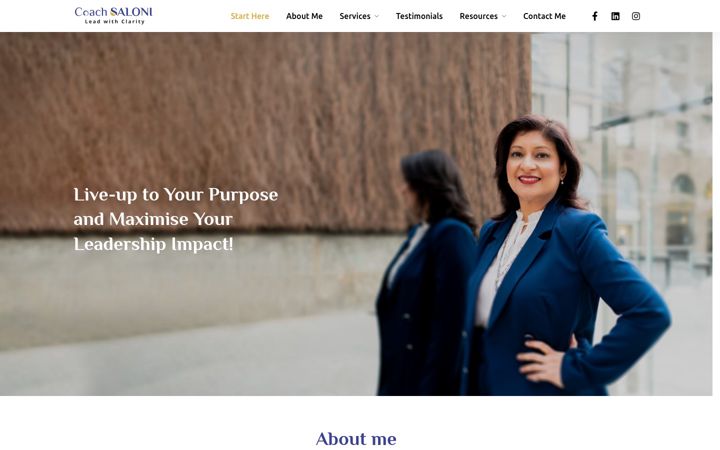 Screenshot of coachsaloni.com