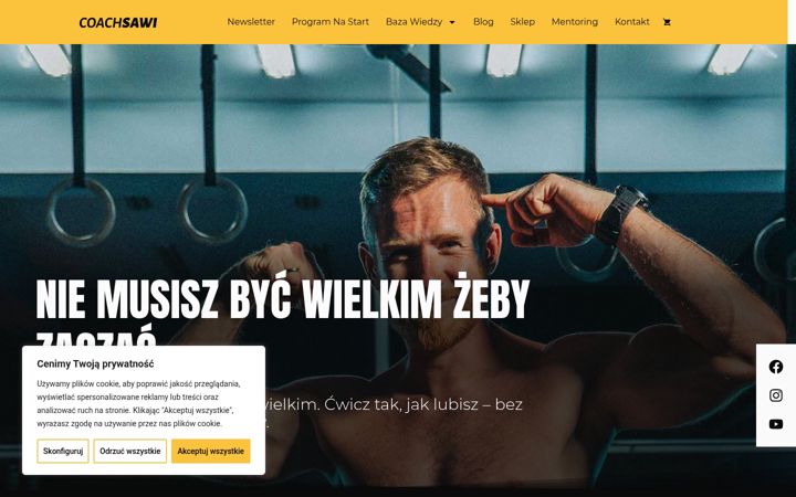 Screenshot of coachsawi.com