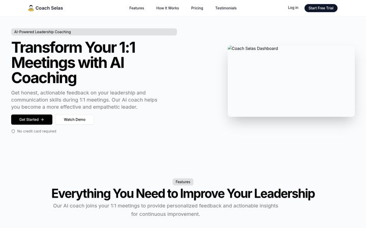 Screenshot of coachselas.com