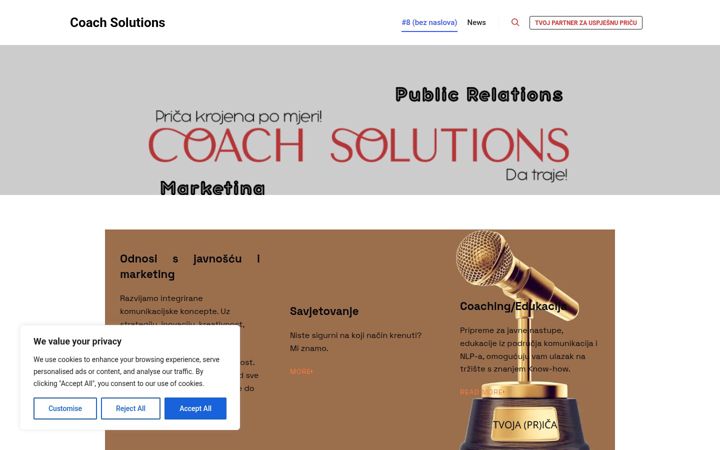 Screenshot van coachsolutions.hr