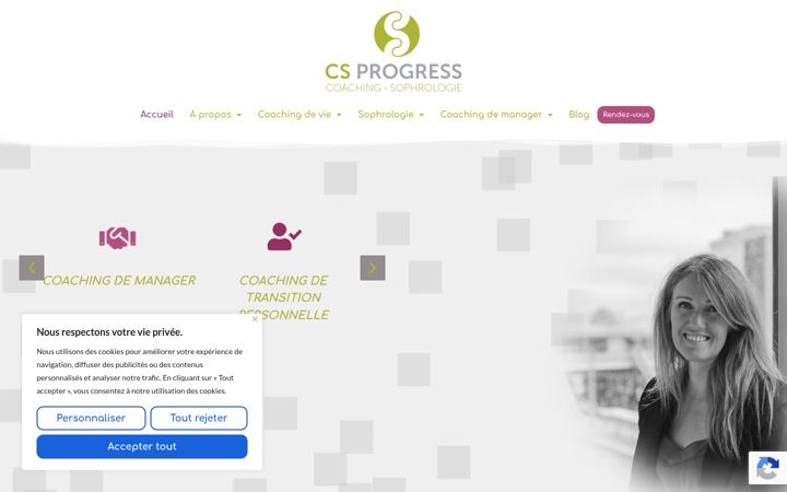 Screenshot of coachsophro-progress.fr
