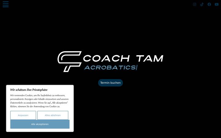 Screenshot of coachtam.de
