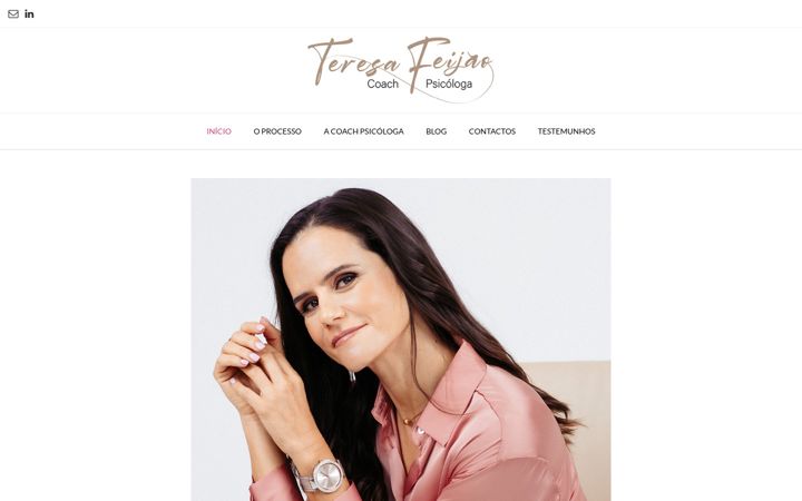 Screenshot of coachteresafeijao.com