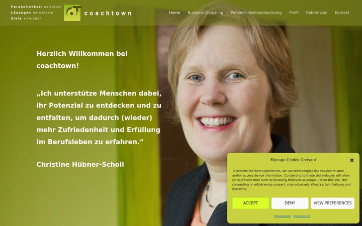 Screenshot of coachtown.de