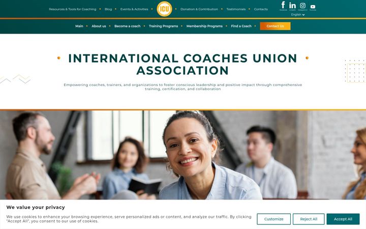 Screenshot of coachunion.com