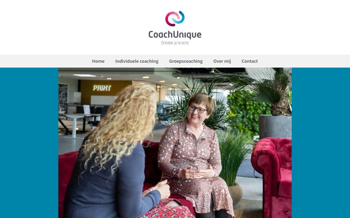 Ekrānuzņēmums no coachunique.nl