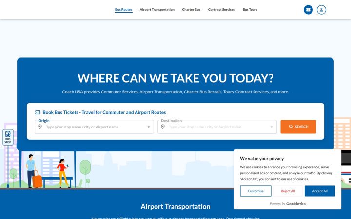 Screenshot of coachusa.com
