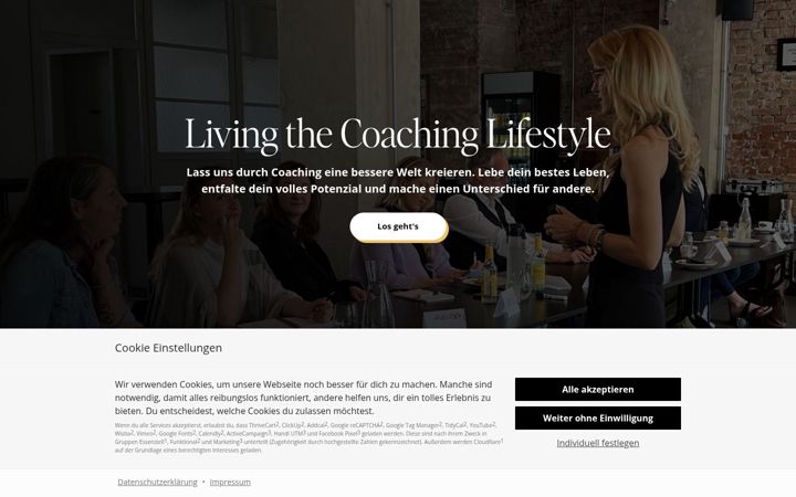 Screenshot of coachwerden.de