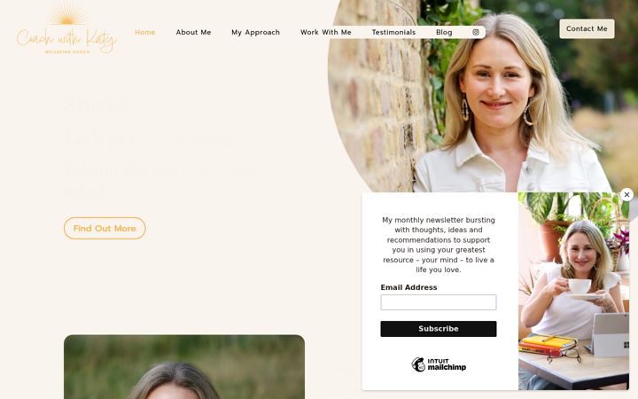 Screenshot of coachwithkaty.com