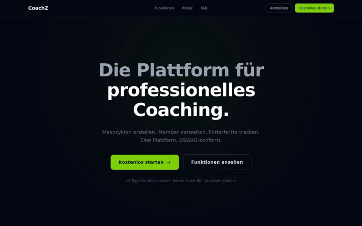 Screenshot of coachz.de