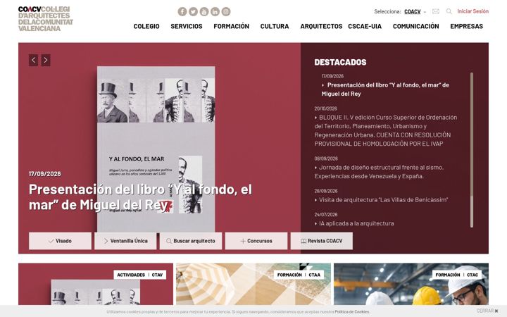 Screenshot του coacv.org
