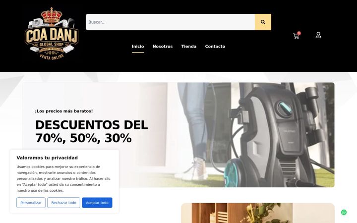 Screenshot of coadanj.com