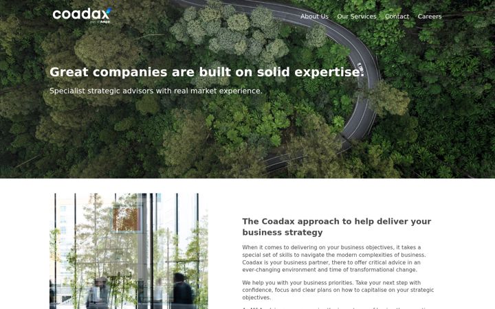 Screenshot of coadax.com