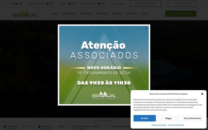 Posnetek zaslona coagrijal.com.br