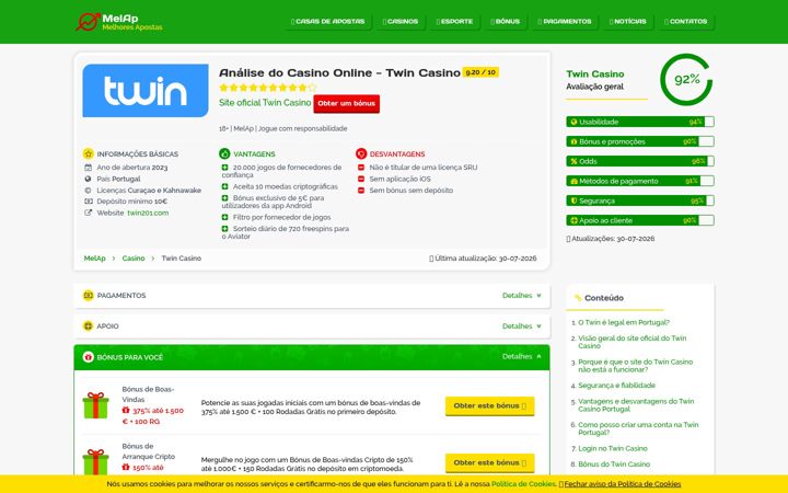 Zrzut ekranu coala.com.pt