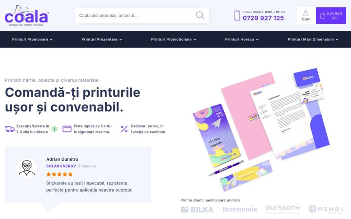 Screenshot of coala.ro