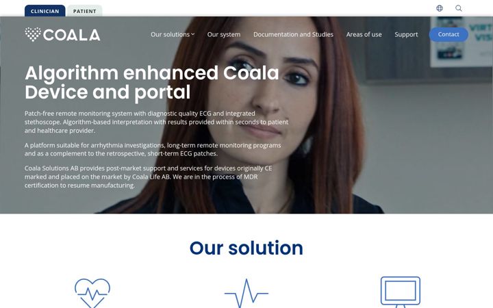 Screenshot of coalalife.com