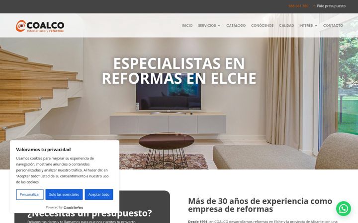 Screenshot of coalco.es
