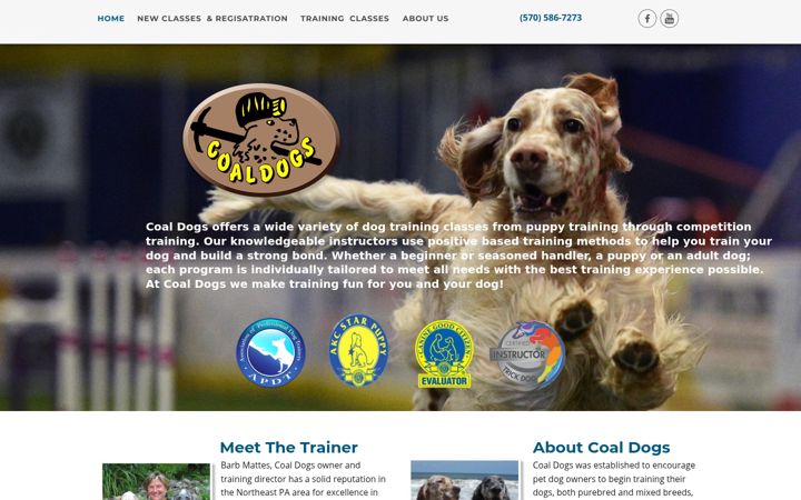 Screenshot of coaldogs.com