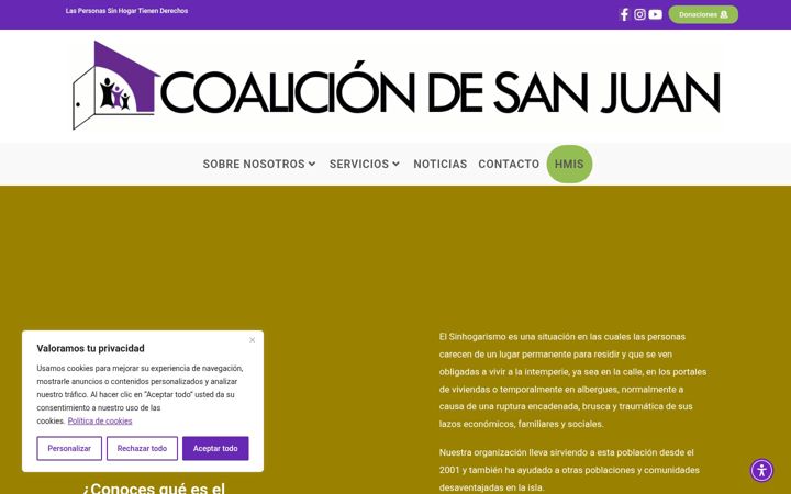 Screenshot of coalicionpr.com
