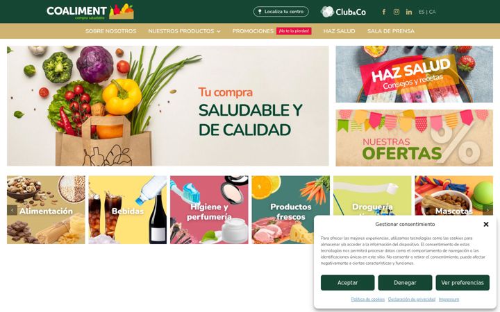 Screenshot of coaliment.es