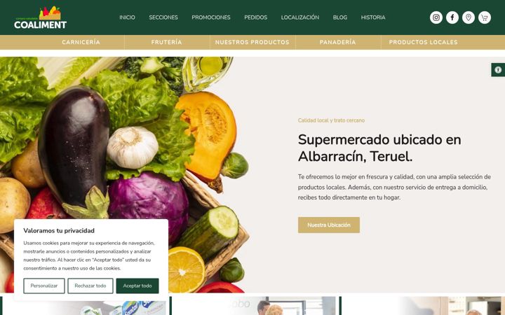 Screenshot of coalimentalbarracin.com